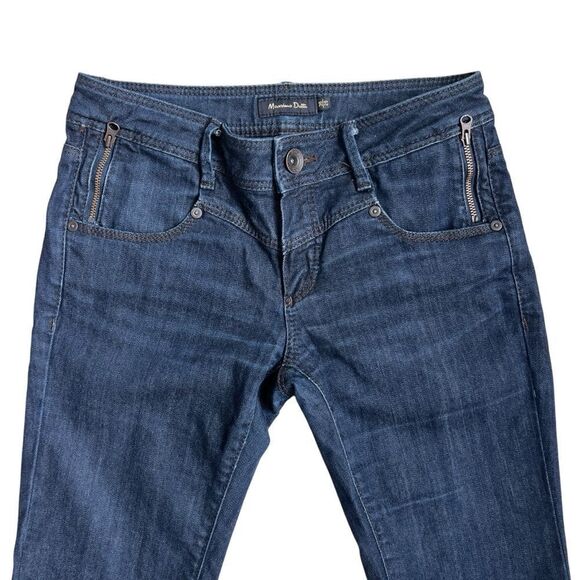 MASSIMO DUTTI Dark Blue Straight Leg Jeans Size 26 - Picture 2 of 7